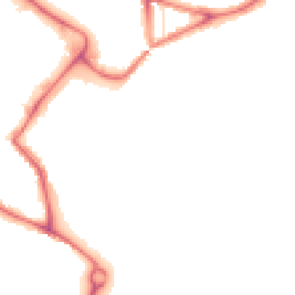 Night-time road noise heatmap for NR1 1GP