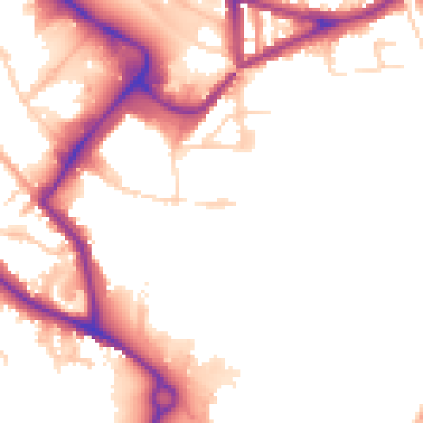 Daytime road noise heatmap for NR1 1GS