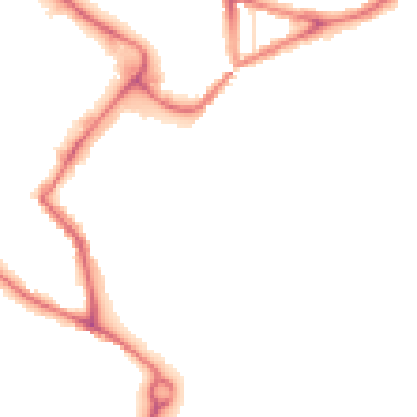 Night-time road noise heatmap for NR1 1GS