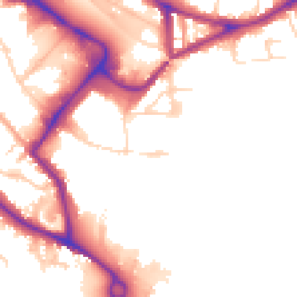 Daytime road noise heatmap for NR1 1GU