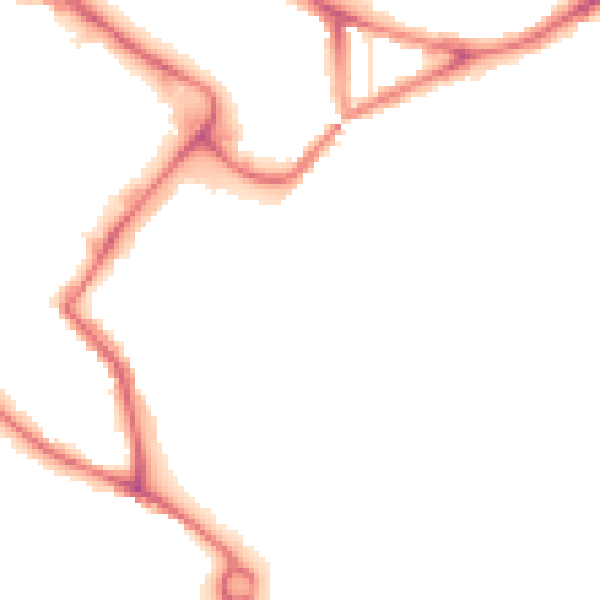 Night-time road noise heatmap for NR1 1GU