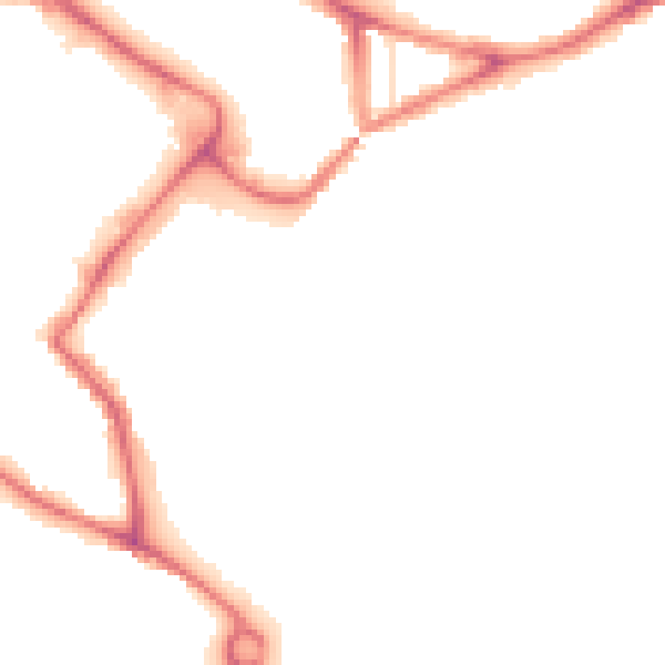Night-time road noise heatmap for NR1 1GX