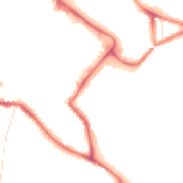 Night-time road noise heatmap for NR1 1HB