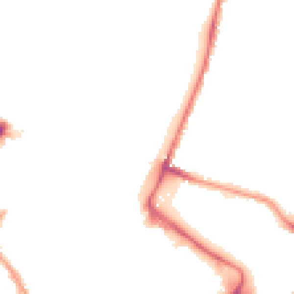 Night-time road noise heatmap for NR1 1ND