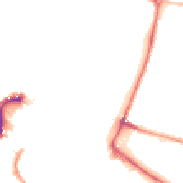 Night-time road noise heatmap for NR1 1NN