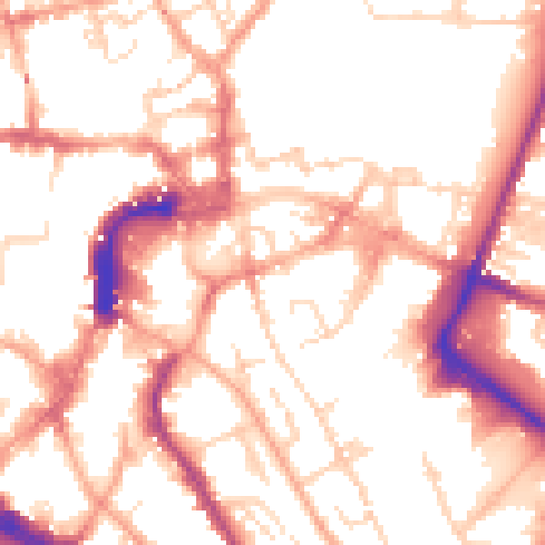 Daytime road noise heatmap for NR1 1PL