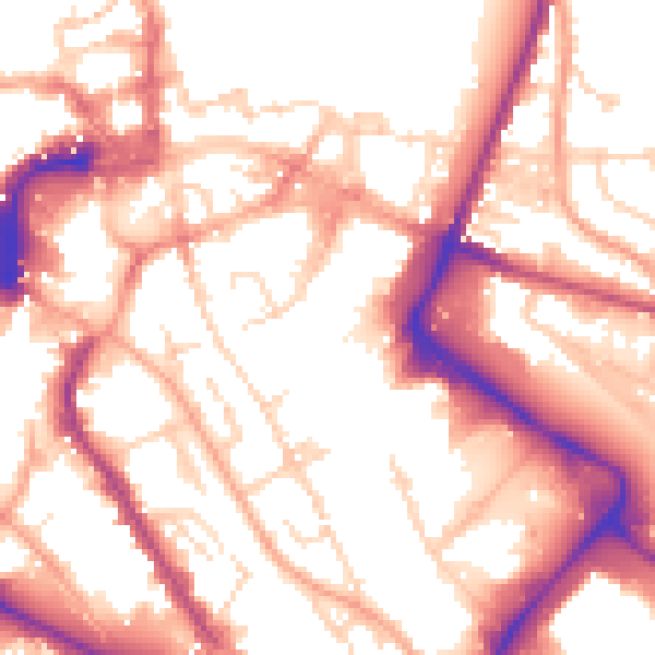Daytime road noise heatmap for NR1 1QA