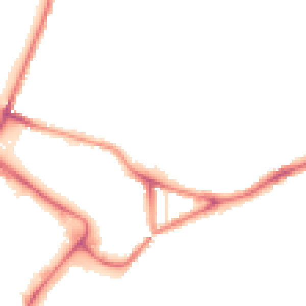 Night-time road noise heatmap for NR1 1RT
