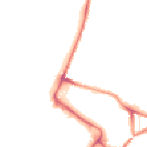 Night-time road noise heatmap for NR1 1SH