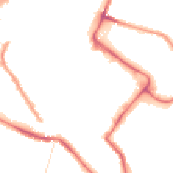 Night-time road noise heatmap for NR1 1TS