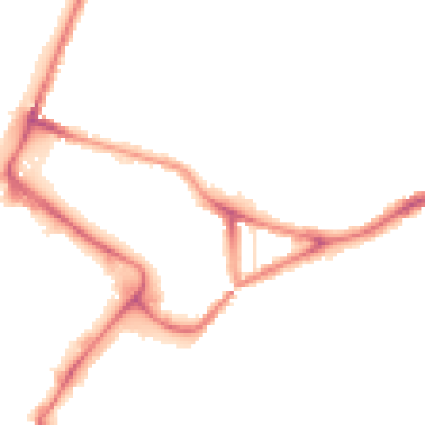 Night-time road noise heatmap for NR1 1UH
