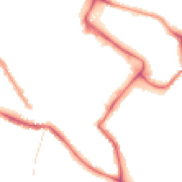 Night-time road noise heatmap for NR1 1XG