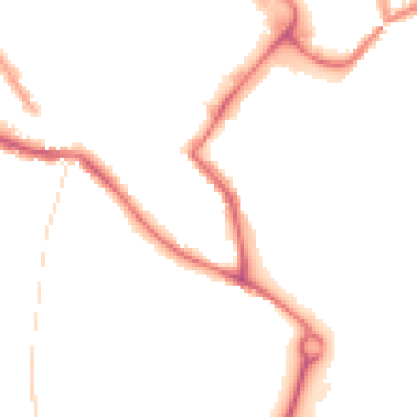 Night-time road noise heatmap for NR1 2AA