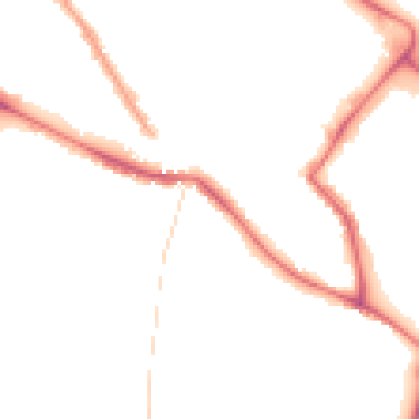 Night-time road noise heatmap for NR1 2AG