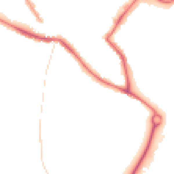 Night-time road noise heatmap for NR1 2AS