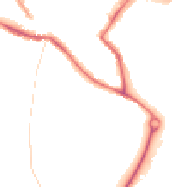 Night-time road noise heatmap for NR1 2AX