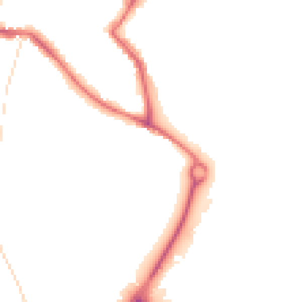 Night-time road noise heatmap for NR1 2BD