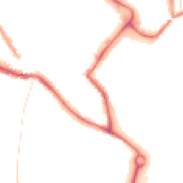 Night-time road noise heatmap for NR1 2BN