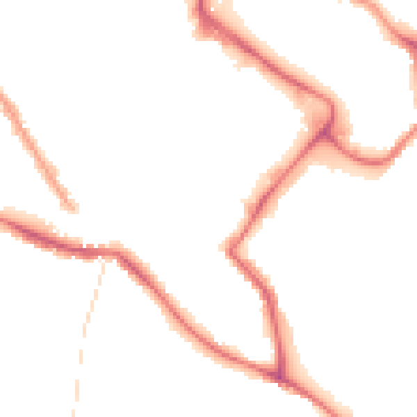 Night-time road noise heatmap for NR1 2BU