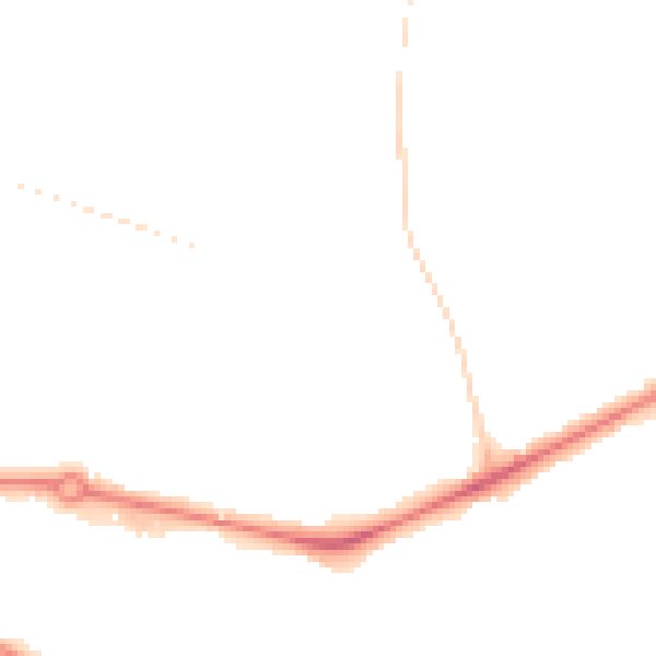 Night-time road noise heatmap for NR1 2JZ