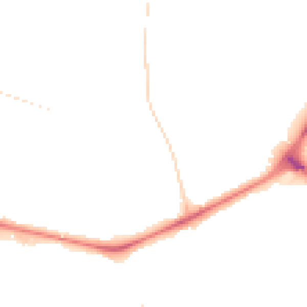 Night-time road noise heatmap for NR1 2LA