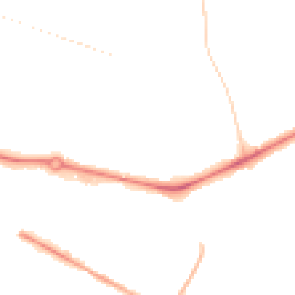 Night-time road noise heatmap for NR1 2LE