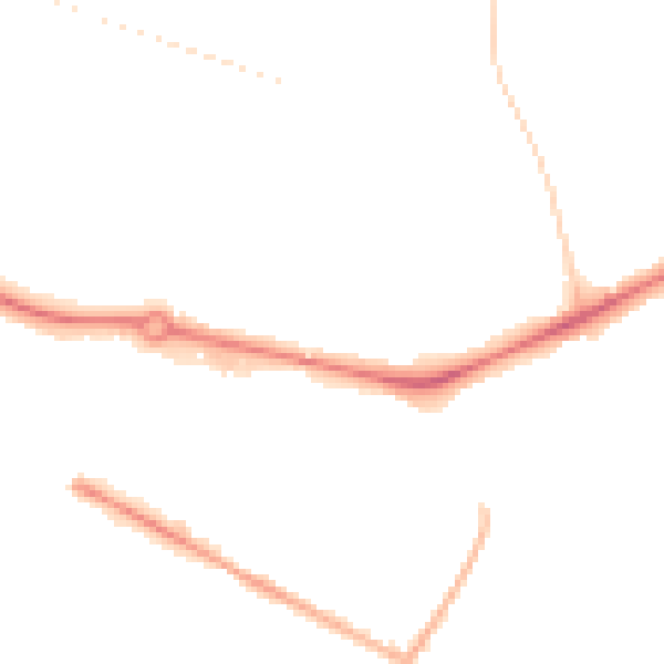 Night-time road noise heatmap for NR1 2LF