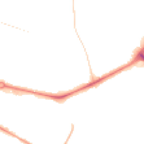 Night-time road noise heatmap for NR1 2LL
