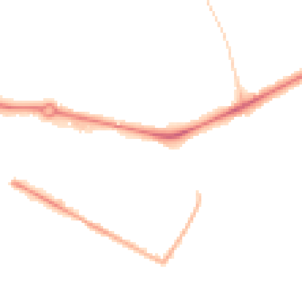 Night-time road noise heatmap for NR1 2LR