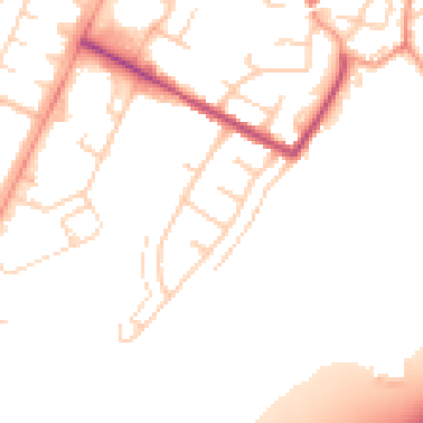Daytime road noise heatmap for NR1 2NU