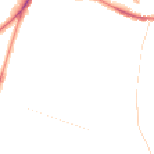 Night-time road noise heatmap for NR1 2RD