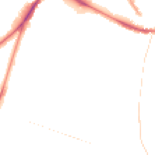Night-time road noise heatmap for NR1 2RF