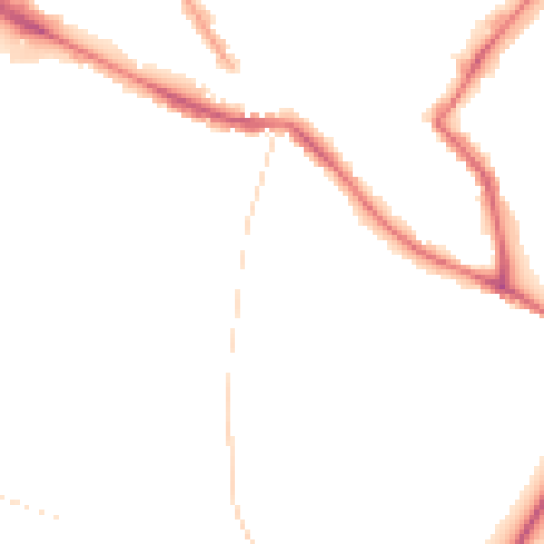 Night-time road noise heatmap for NR1 3AB