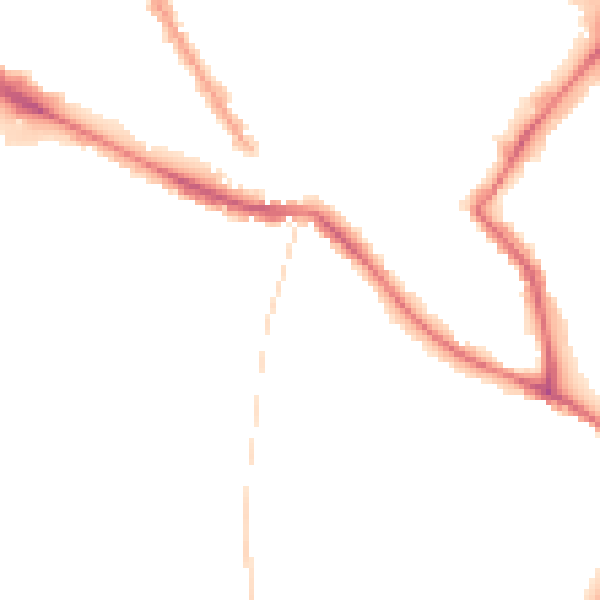 Night-time road noise heatmap for NR1 3AR
