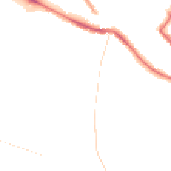Night-time road noise heatmap for NR1 3AY