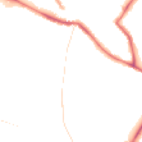 Night-time road noise heatmap for NR1 3AZ