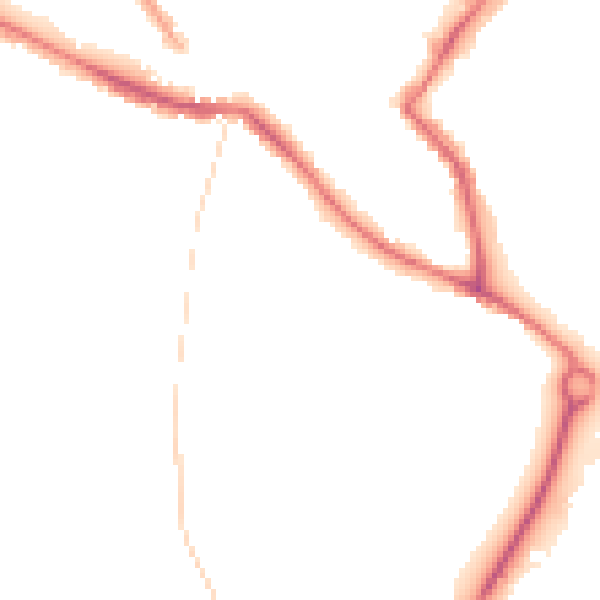 Night-time road noise heatmap for NR1 3BN