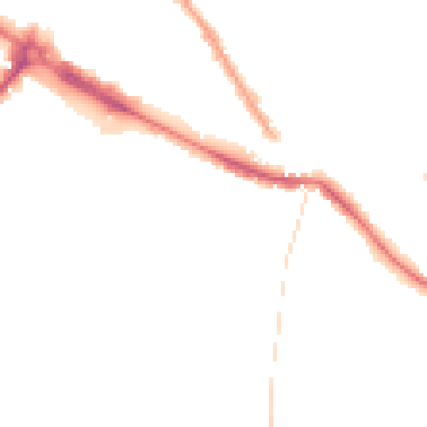 Night-time road noise heatmap for NR1 3HJ