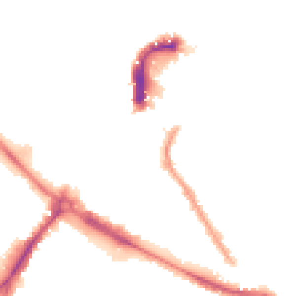 Night-time road noise heatmap for NR1 3LG
