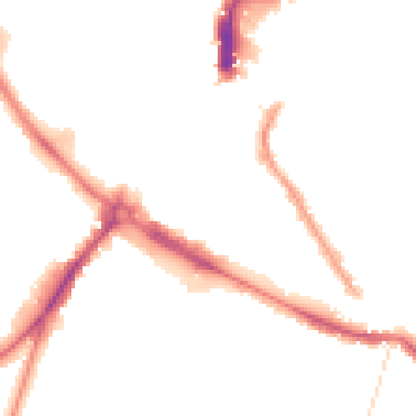Night-time road noise heatmap for NR1 3NX