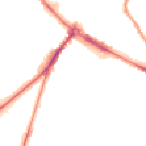 Night-time road noise heatmap for NR1 3RJ