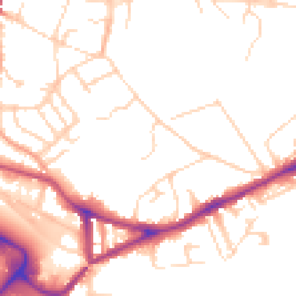 Daytime road noise heatmap for NR1 4AP