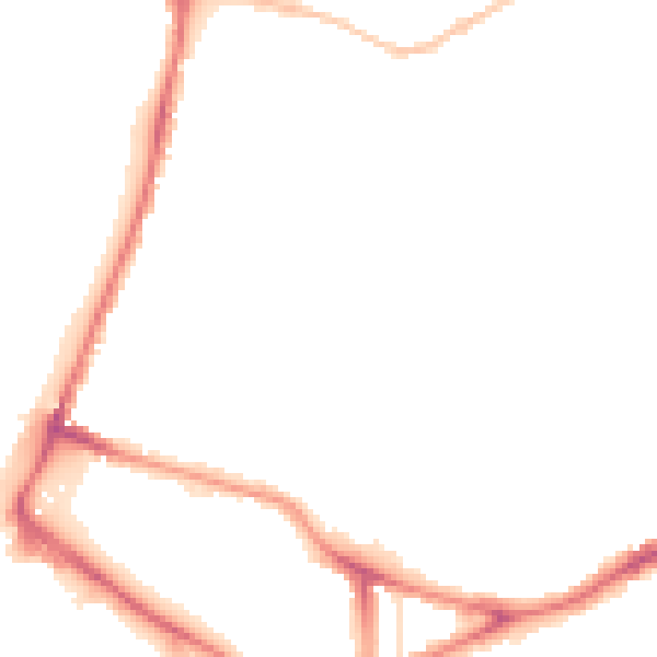 Night-time road noise heatmap for NR1 4BB