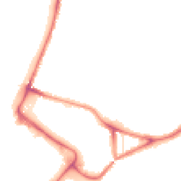 Night-time road noise heatmap for NR1 4BW