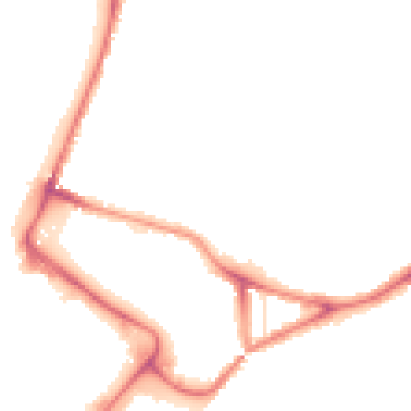 Night-time road noise heatmap for NR1 4DB