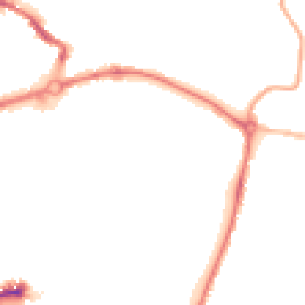 Night-time road noise heatmap for NR1 4EJ