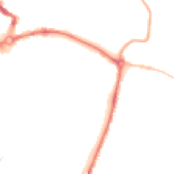 Night-time road noise heatmap for NR1 4EN