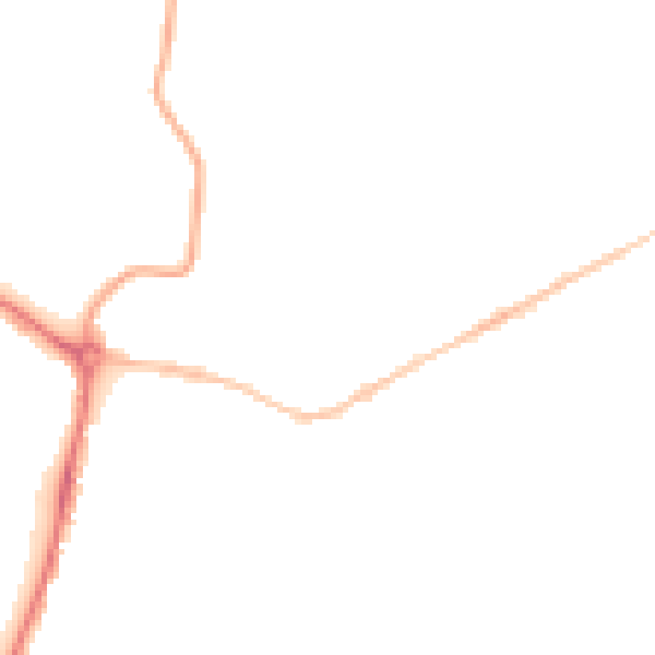 Night-time road noise heatmap for NR1 4HP