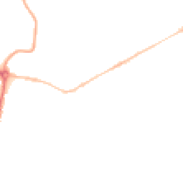 Night-time road noise heatmap for NR1 4HU