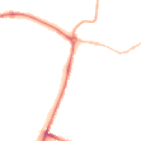 Night-time road noise heatmap for NR1 4JB